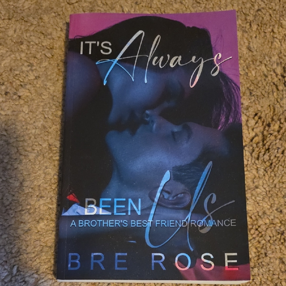 Blue and Purple Coffee Table Book